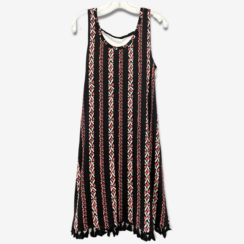 A Glow Boho Maternity Dress with Tassel Trim Sz S